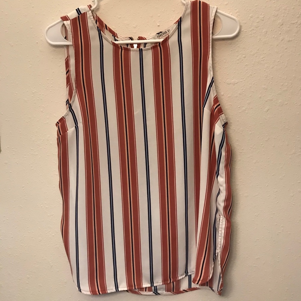 tank top with zipper back